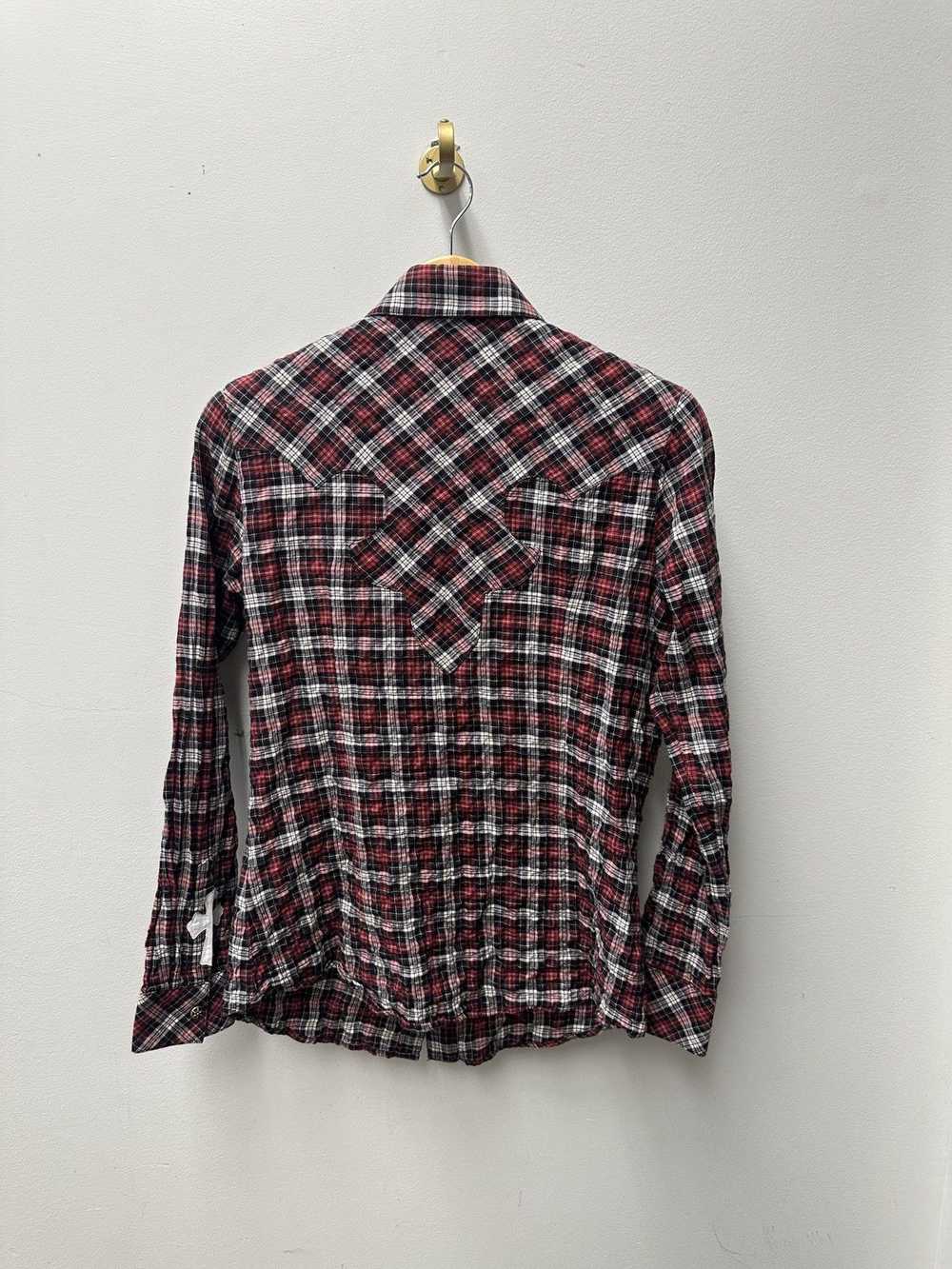 Chrome Hearts Chrome Hearts Red Button Up Flannel… - image 2