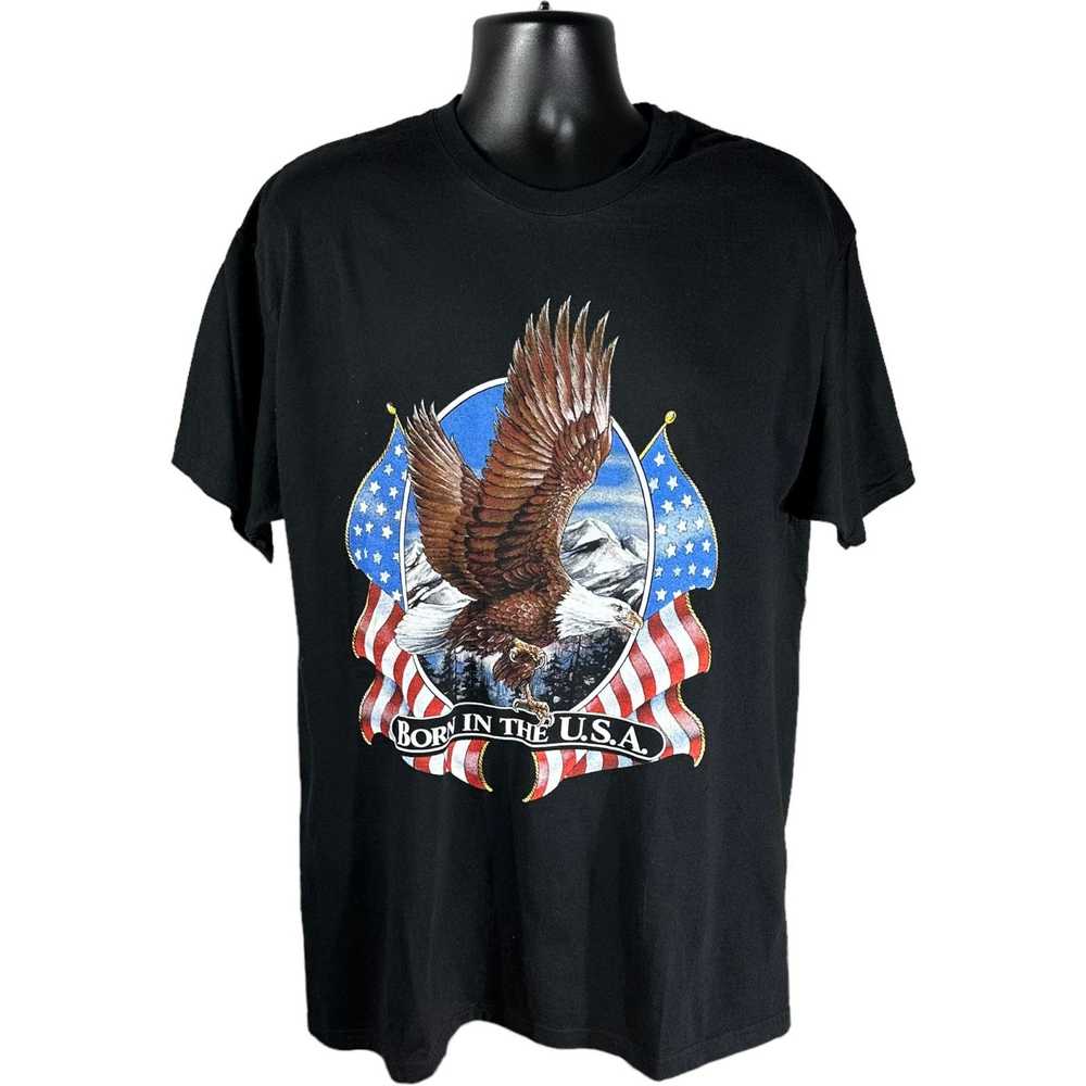 Vintage Vintage Born In The USA Eagle Flag Tee - image 1