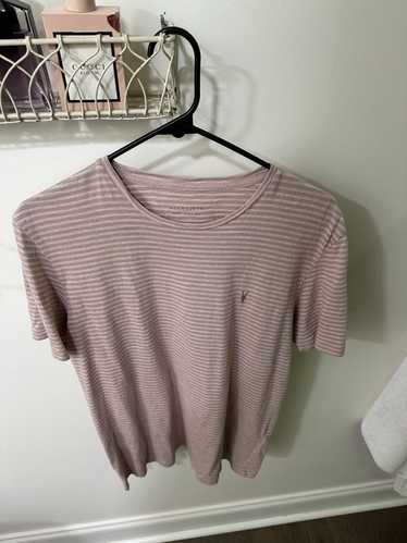 Allsaints AllSaints Pink Striped shirt medium GREA