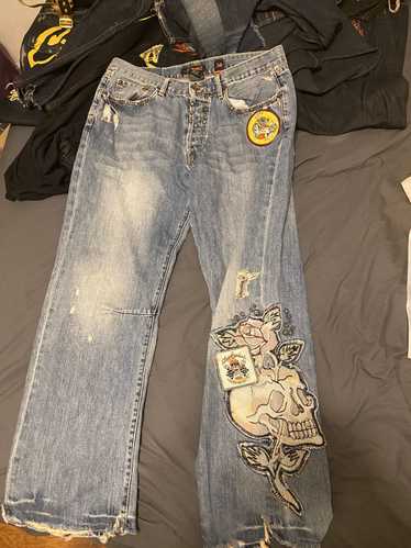 Ed Hardy Ed Hardy Vintage Washed Blue Denim Street