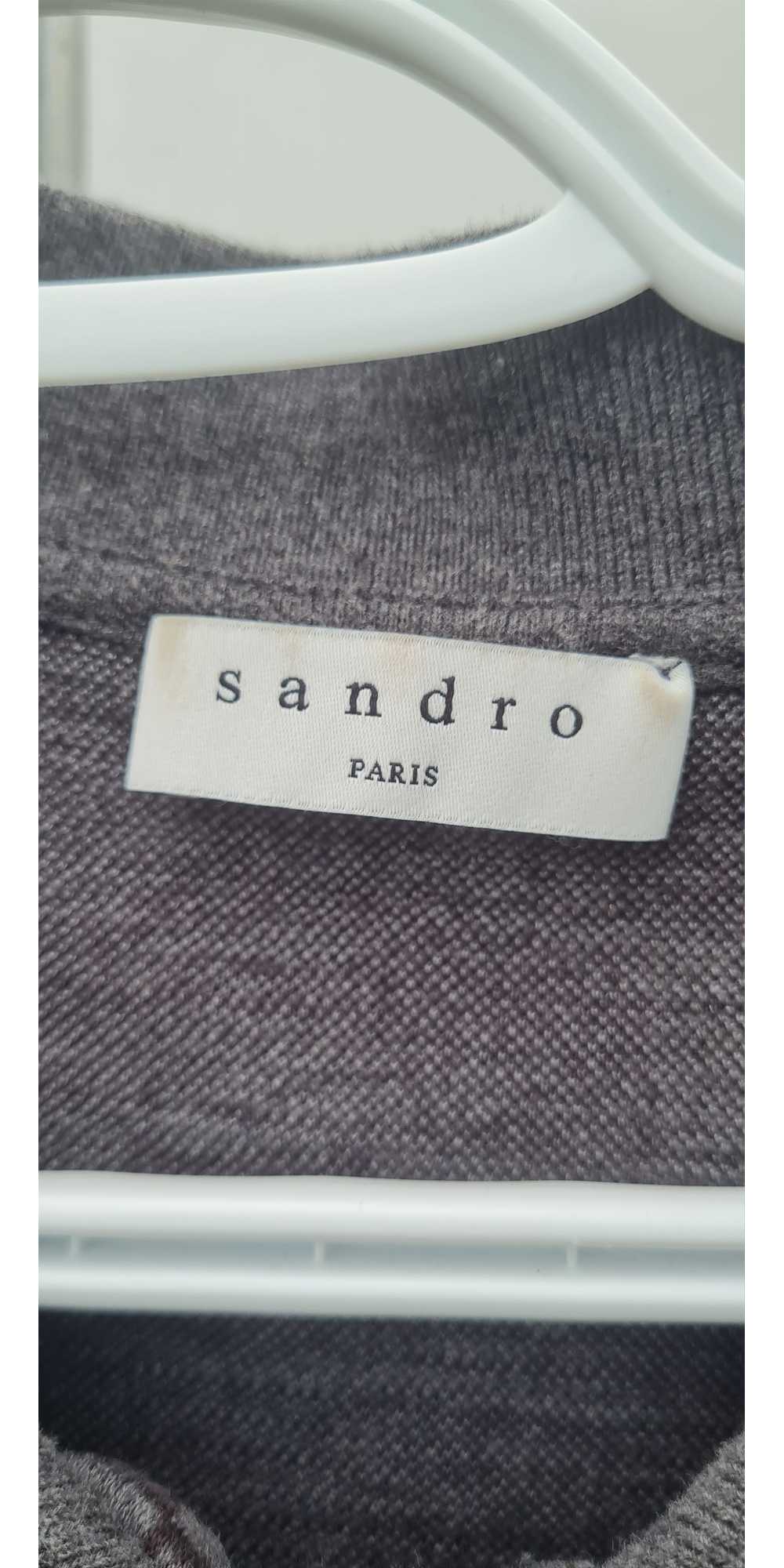 Sandro Sandro Paris Polo Shirt Men Grey Monogram - image 3