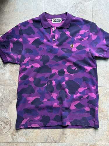 Bape Bape Purple Camo one Polo