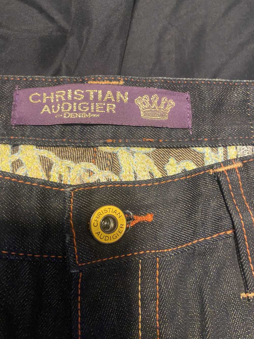 Christian Audigier Rare Virgin Mary jeans size 38 - image 6