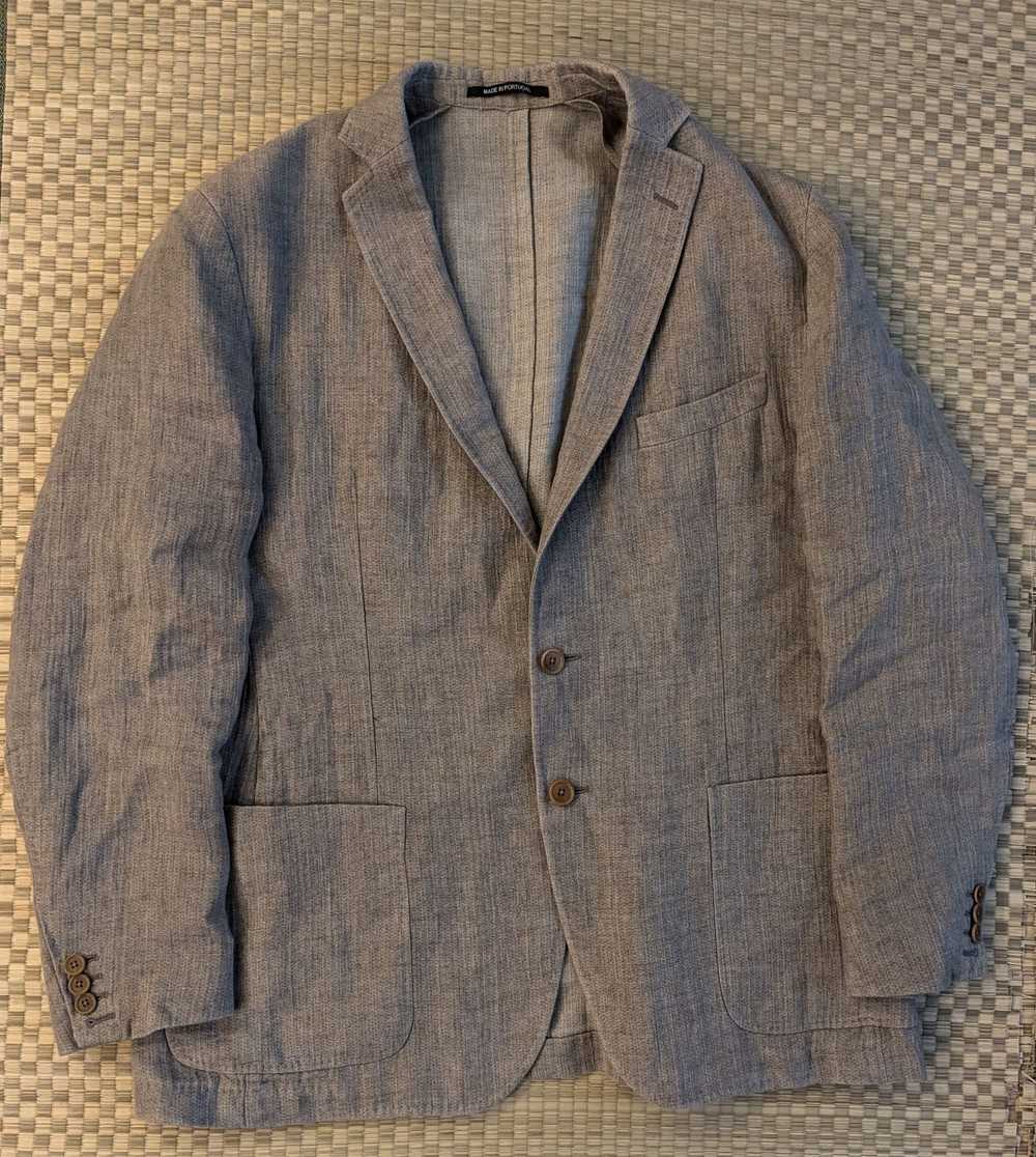 Designer Frank Stella NYC Linen Blazer Sportcoat … - image 1