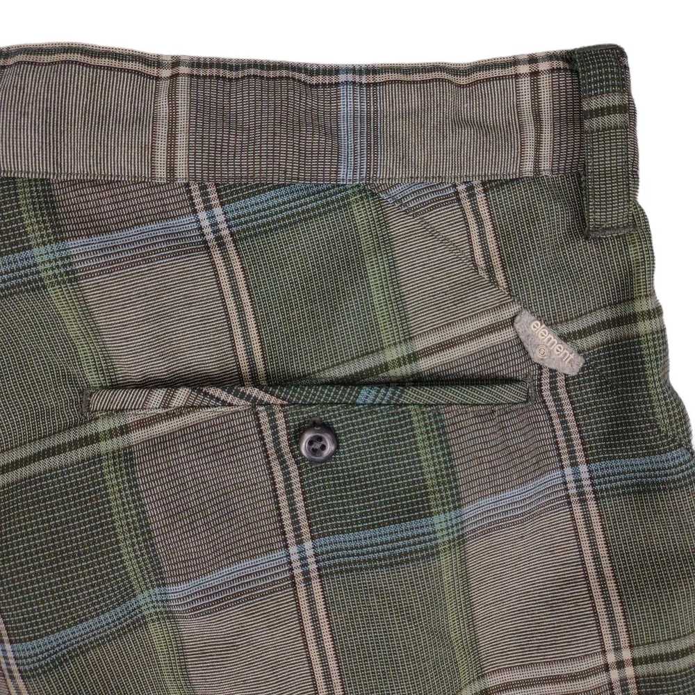 Element ELEMENT Men's 30x11 Green/Gray Plaid Berm… - image 7