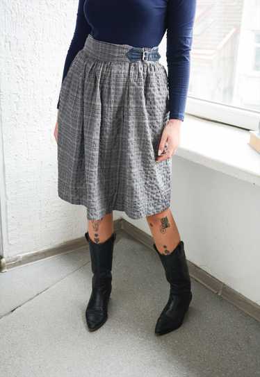 Vintage LAUREL Grey Midi Skirt