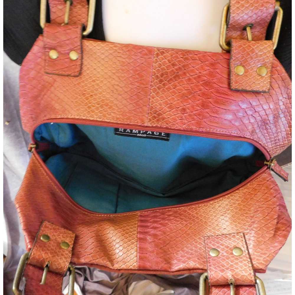 Other Vintage Y2k Rampage Rose Leather Snake Bag - image 2