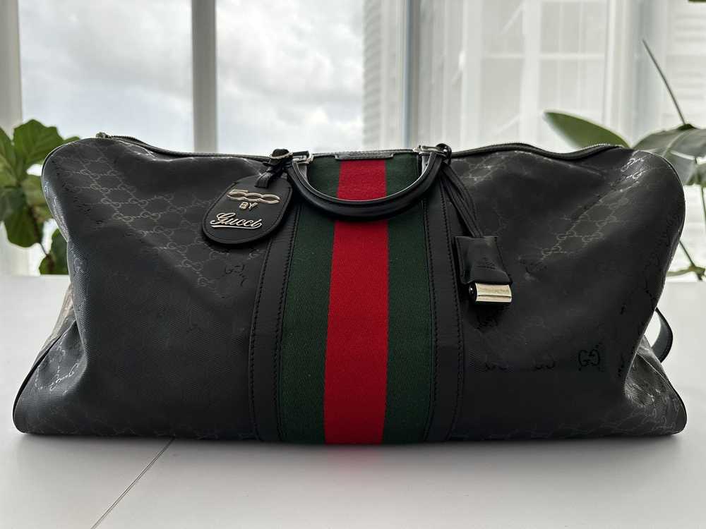 Gucci GG Crystal web weekender bag - image 1