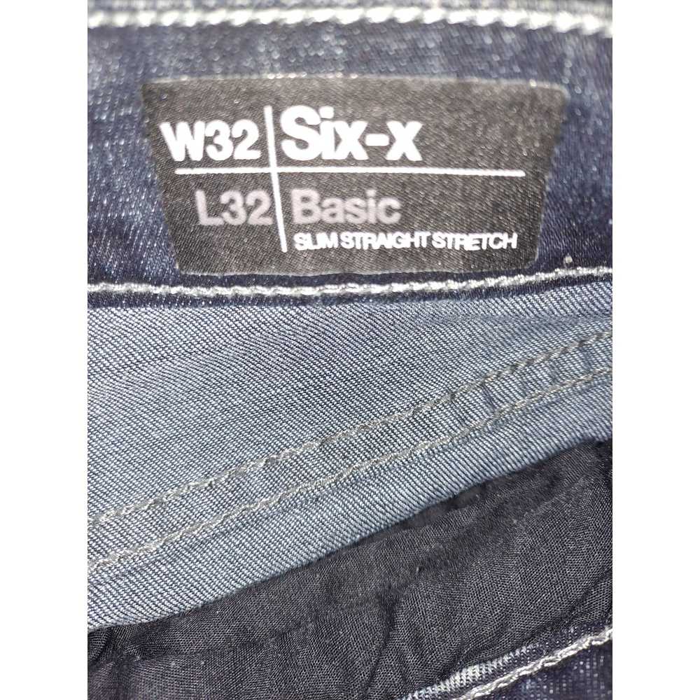 Other Six-X Basic Slim Straight Stretch Faded Dis… - image 4