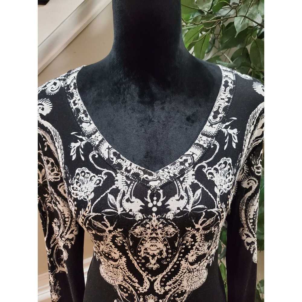 Other Cristina Floral Rayon V Neck Long Sleeve To… - image 5