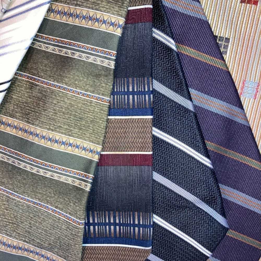 Perry Ellis Men’s Mixed Lot of 8 Ties Silk & Poly… - image 10