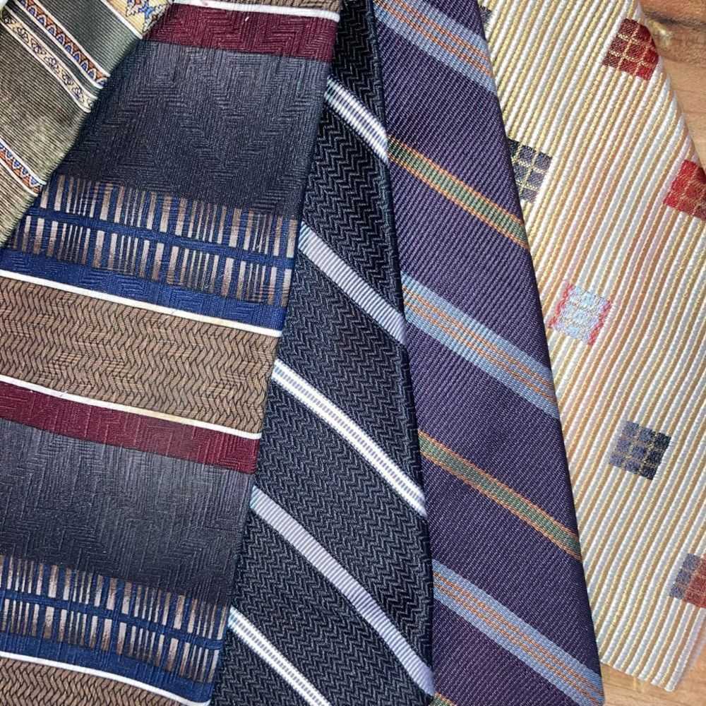 Perry Ellis Men’s Mixed Lot of 8 Ties Silk & Poly… - image 11