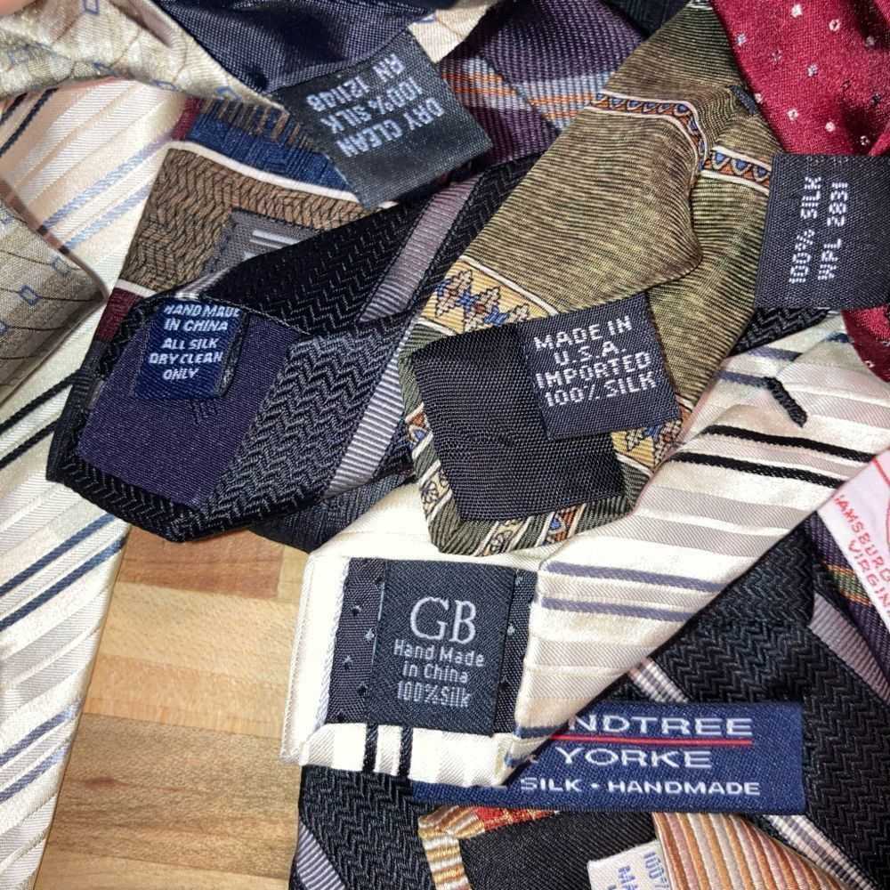 Perry Ellis Men’s Mixed Lot of 8 Ties Silk & Poly… - image 5