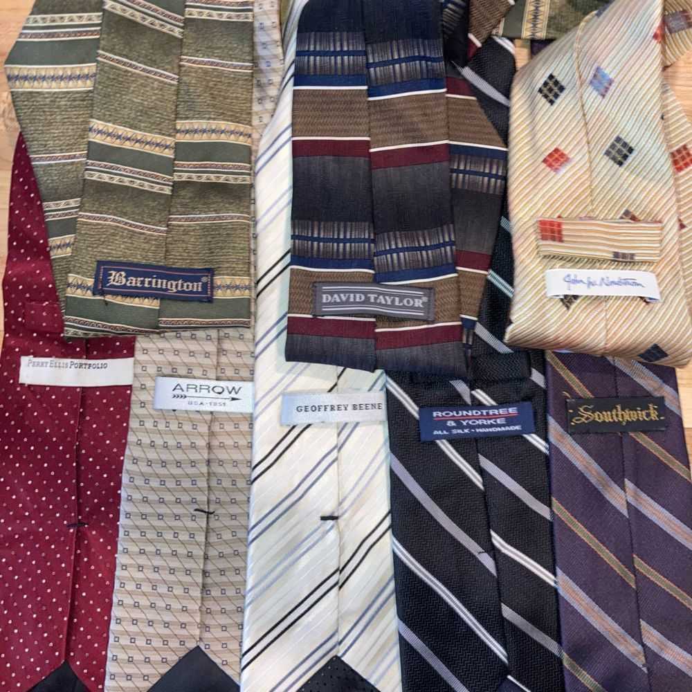 Perry Ellis Men’s Mixed Lot of 8 Ties Silk & Poly… - image 7