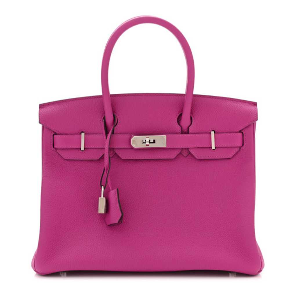 HERMES Togo Birkin 30 Rose Pourpre - image 1