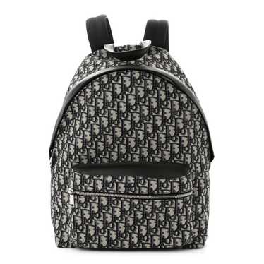 CHRISTIAN DIOR Oblique Calfskin Rider Backpack Be… - image 1