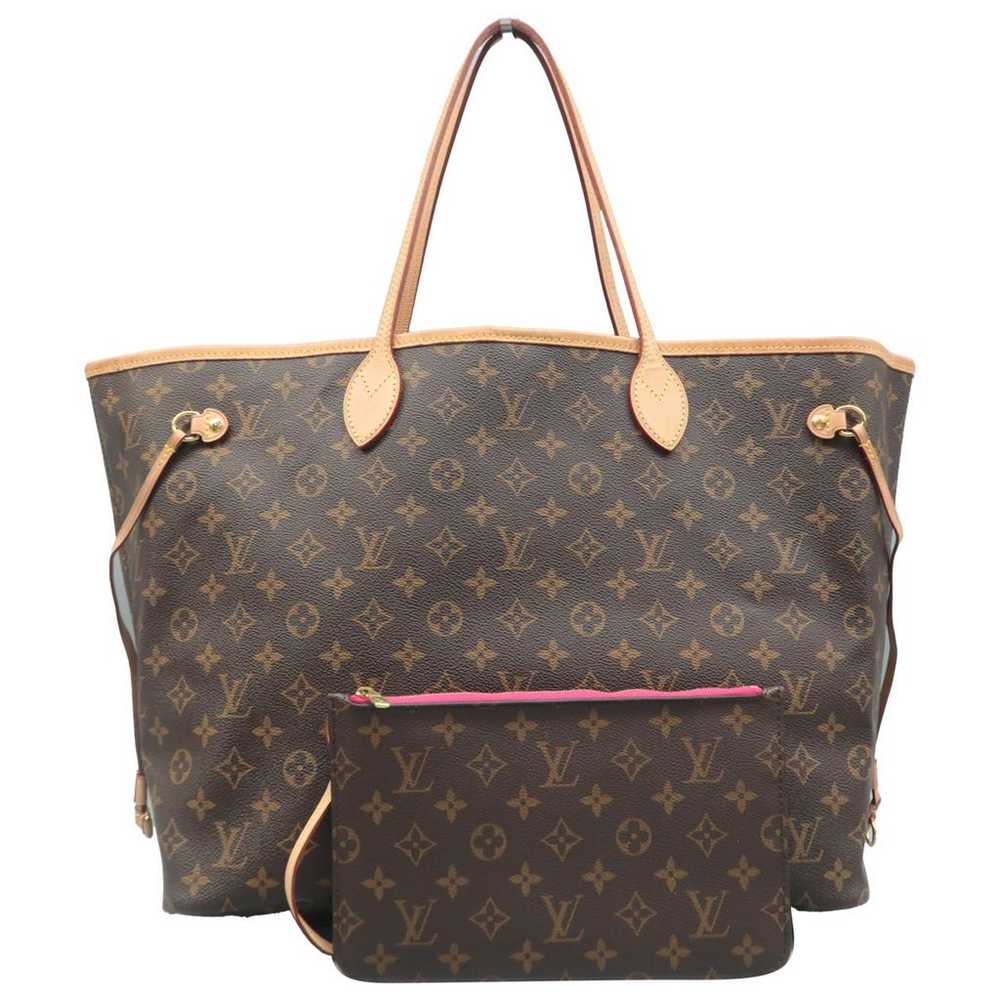 Louis Vuitton Neverfull leather handbag - image 1