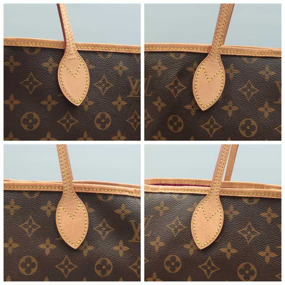 Louis Vuitton Neverfull leather handbag - image 9