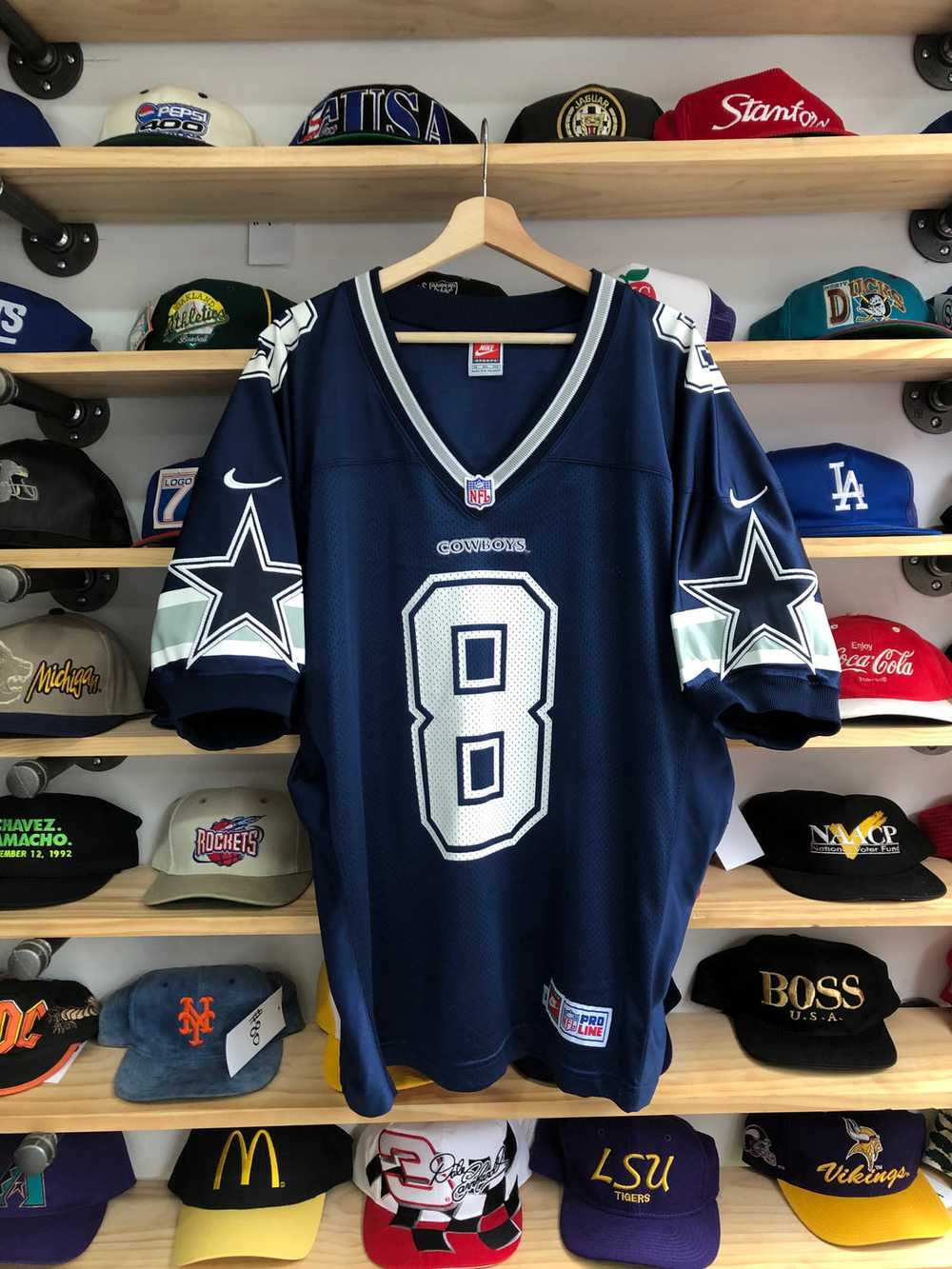 Vintage Nike Dallas Cowboys Troy Aikman Authentic… - image 1