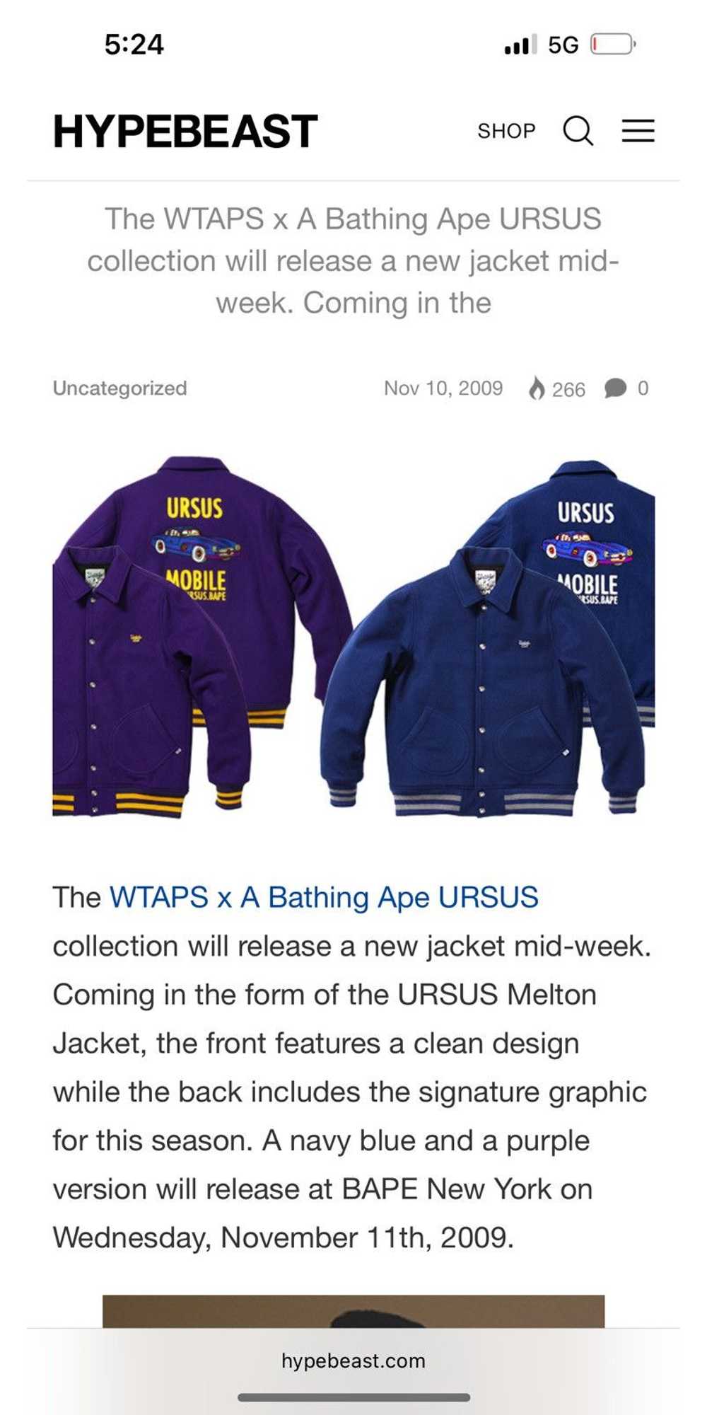 Bape Ursus Bape Mobile Varsity Jacket - image 10