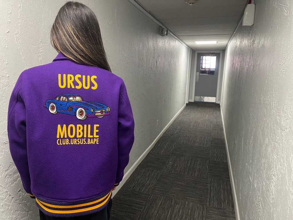 Bape Ursus Bape Mobile Varsity Jacket - image 9