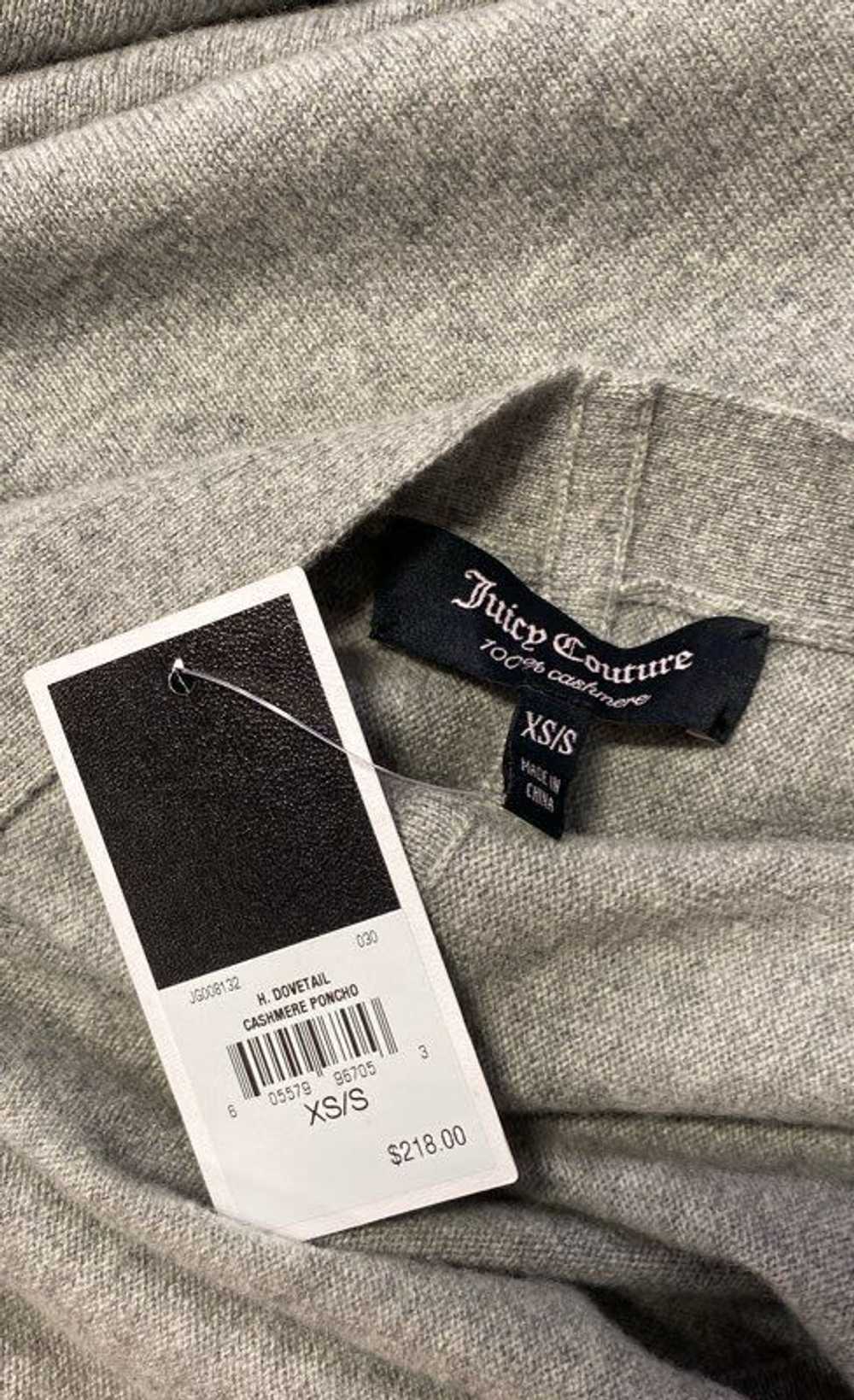 NWT Juicy Couture Womens Gray Cashmere Knitted Po… - image 3