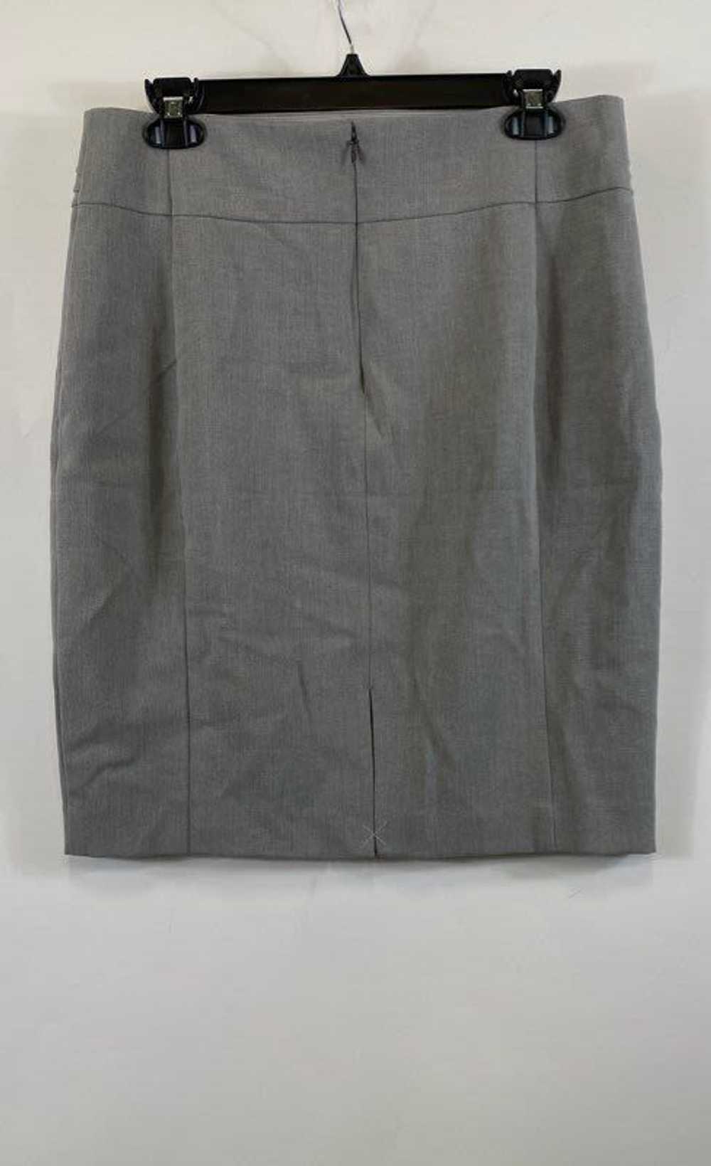 NWT Express Womens Gray Flat Front Back Zip Strai… - image 2