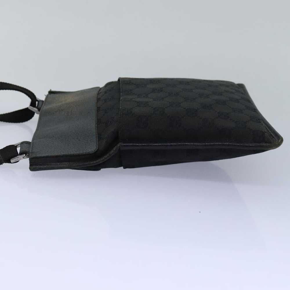 Gucci GUCCI GG Canvas Shoulder Bag Black 27639 Au… - image 3