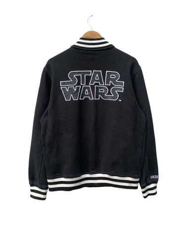 Star Wars authentic Black Snap Front Varsity Jacket Mens M