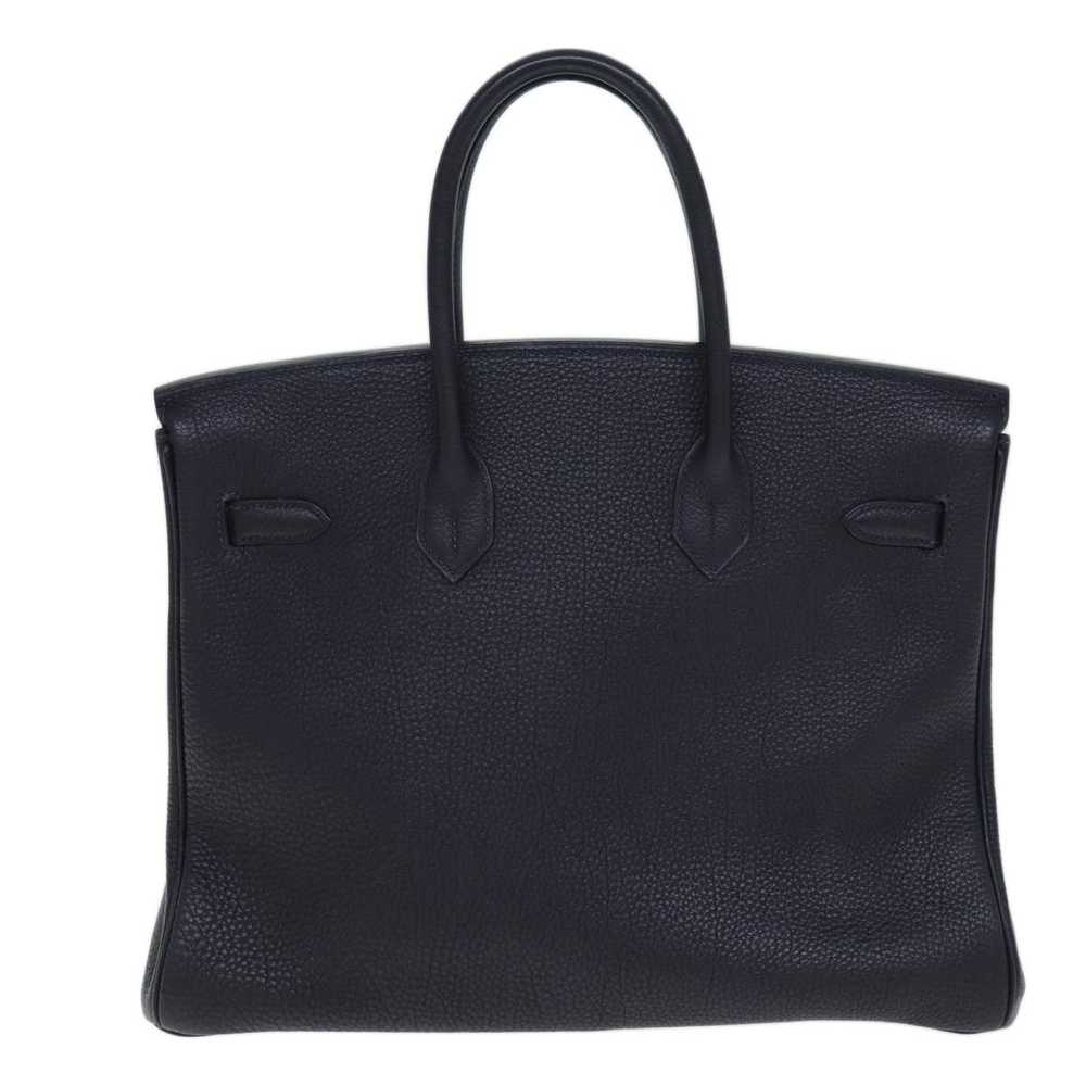 Hermes HERMES Birkin 35 Hand Bag Leather Navy Aut… - image 2