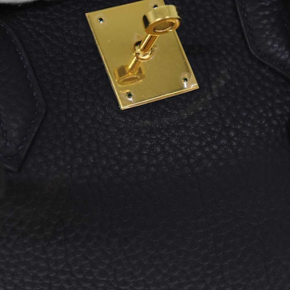 Hermes HERMES Birkin 35 Hand Bag Leather Navy Aut… - image 9