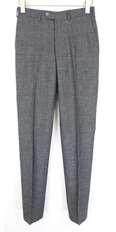 Suitsupply UK32R Grey Wool Silk Linen Pleated Tro… - image 1