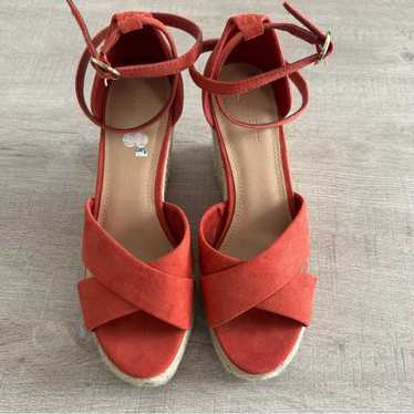 Loft Ann Taylor LOFT Burnt Orange / Coral Espadril