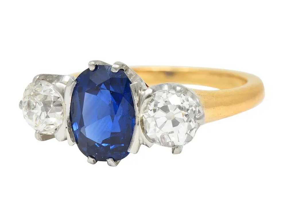 Tiffany & Co. Victorian 2.48 CTW Sapphire Diamond… - image 2