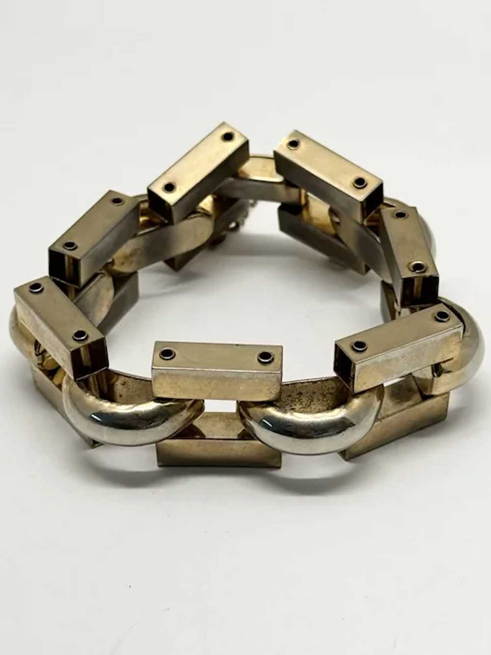 Vintage gold geometric bracelet - image 4