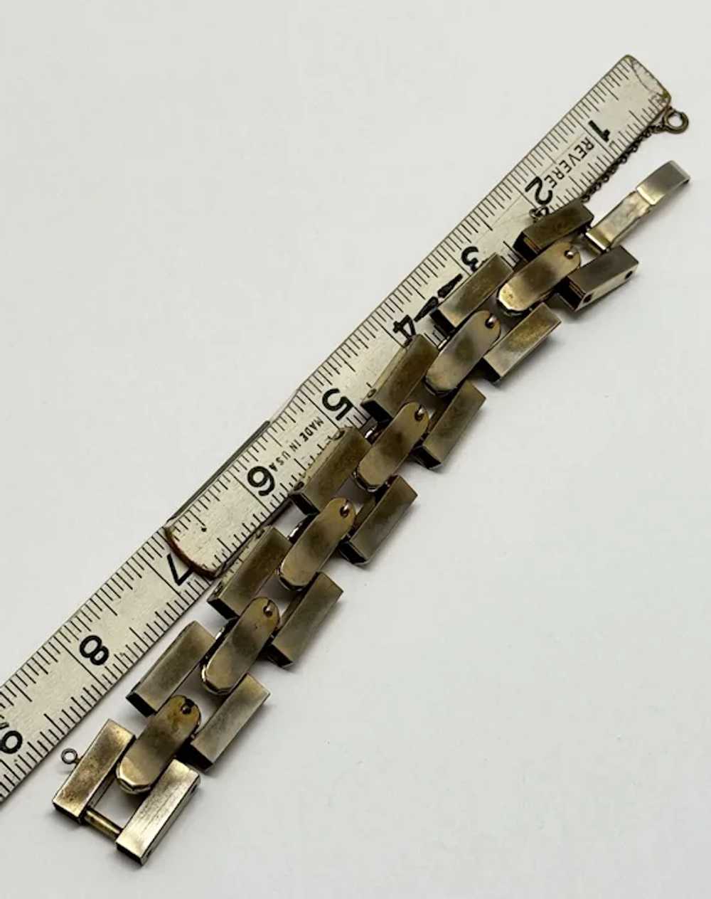 Vintage gold geometric bracelet - image 5