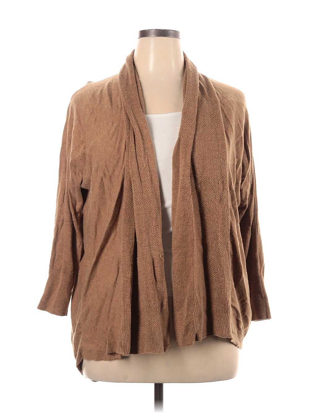 Old Navy Women Brown Cardigan 1X Plus - image 1