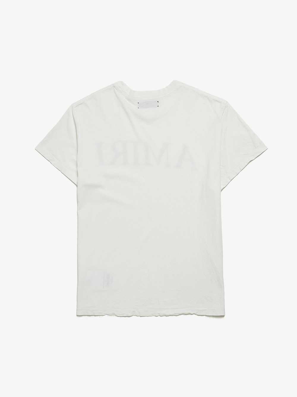 Amiri White Paisley Logo Printed Cotton T Shirt - image 2