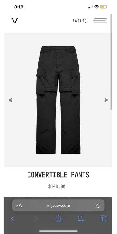 Whoisjacov * last drop*JACOV CONVERTIBLE PANTS SM… - image 1