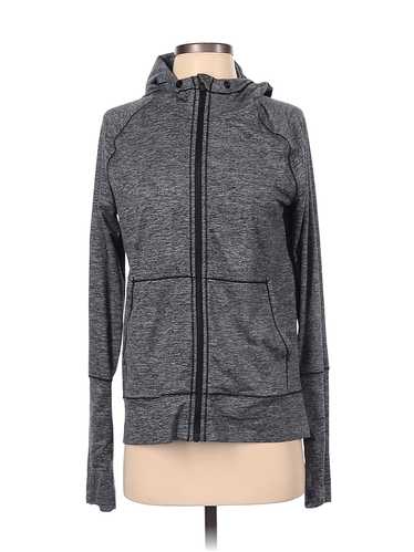 Athleta Women Gray Zip Up Hoodie S