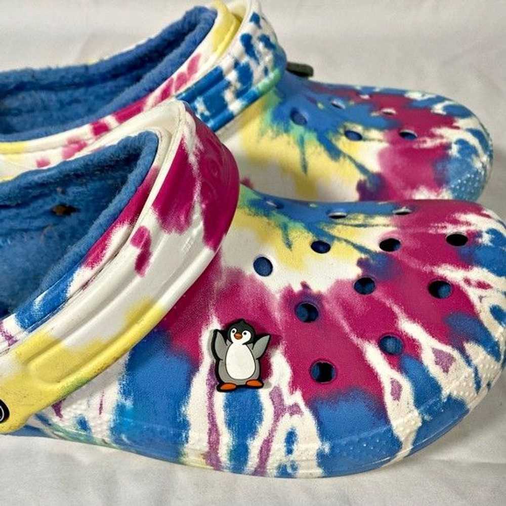 Crocs Crocs Classic Lined Tie Dye Clogs~Womens si… - image 3