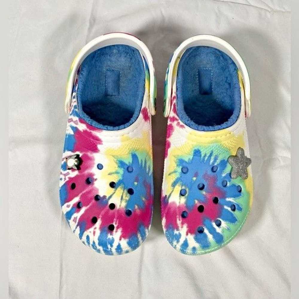 Crocs Crocs Classic Lined Tie Dye Clogs~Womens si… - image 4