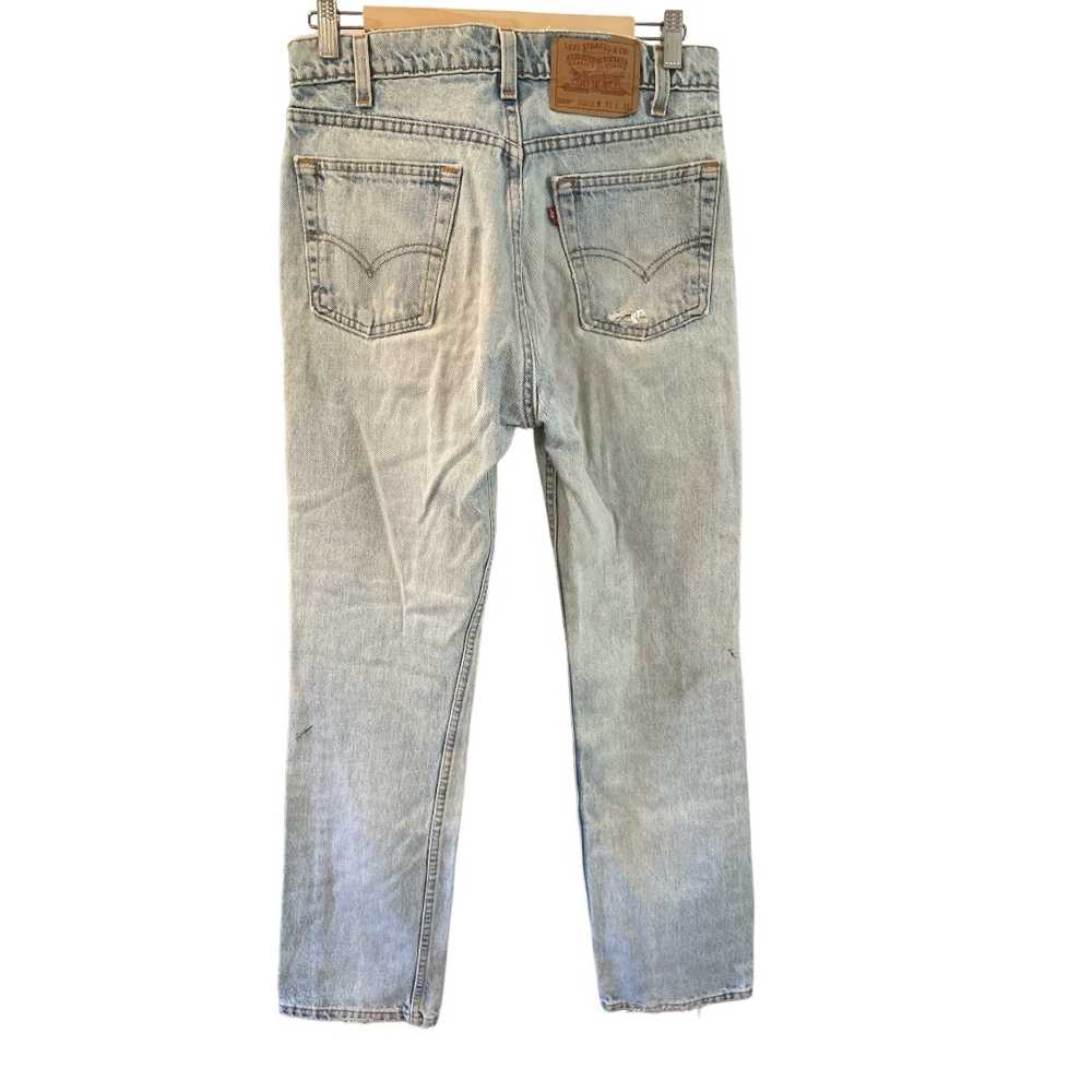 Vintage 505 Levi's 31 x 31 Double horses, no care… - image 3