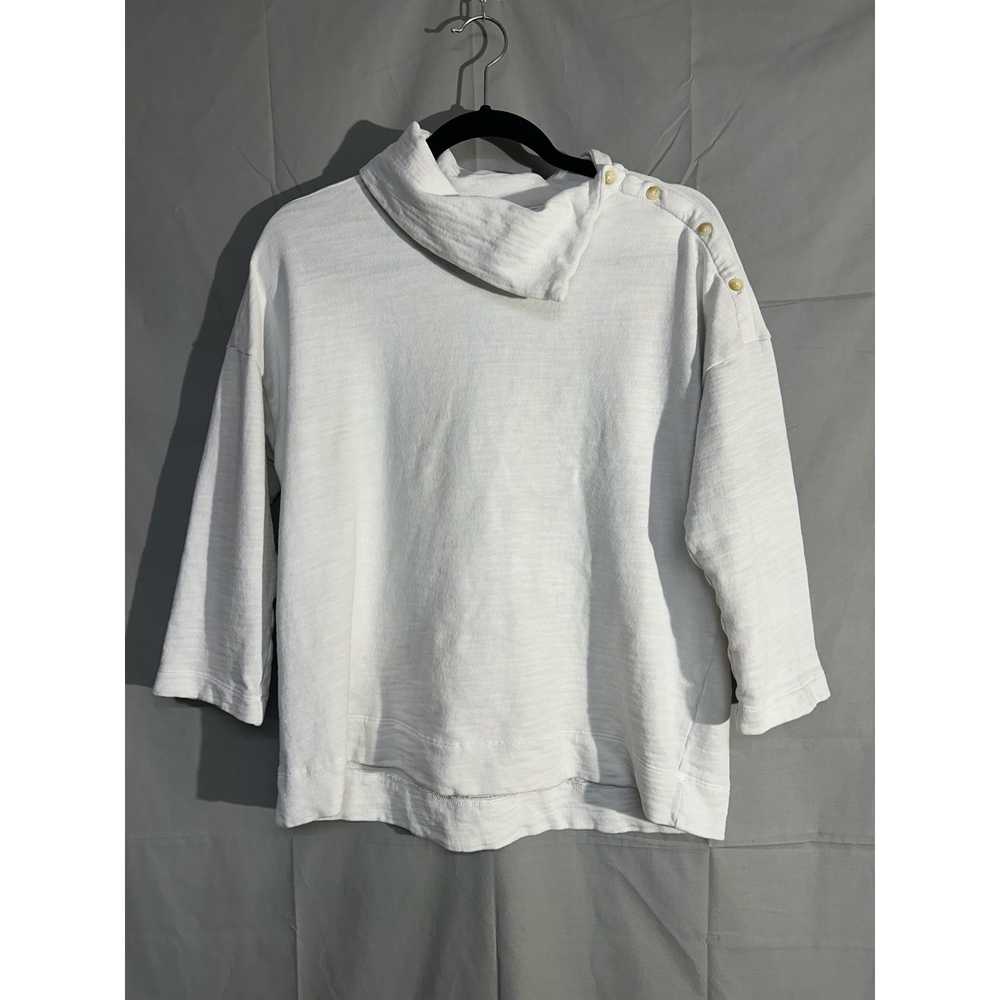 J Jill Sweater Top Womens Small White Pure Lagenl… - image 1