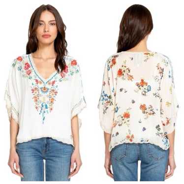 Johnny Was Johnny Was Klarah Embroidered Blouse Wh