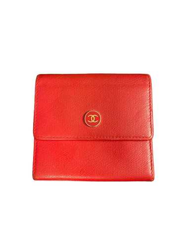 Chanel Grained Calfskin CC Button Compact Wallet