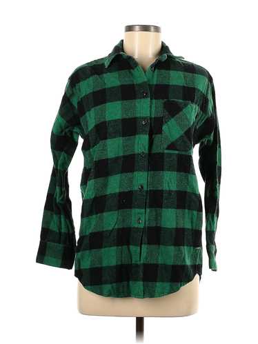 Madewell Women Green Long Sleeve Button-Down Shir… - image 1