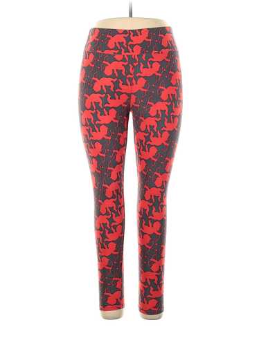 Lularoe Women Red Leggings 1X Plus - image 1