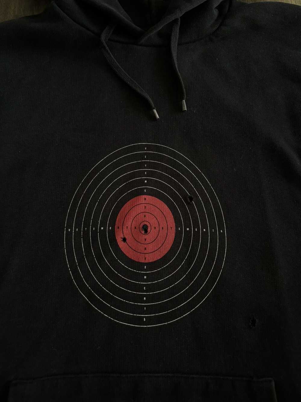 Vetements Vetements SS19 Distressed Target Hoodie - image 2