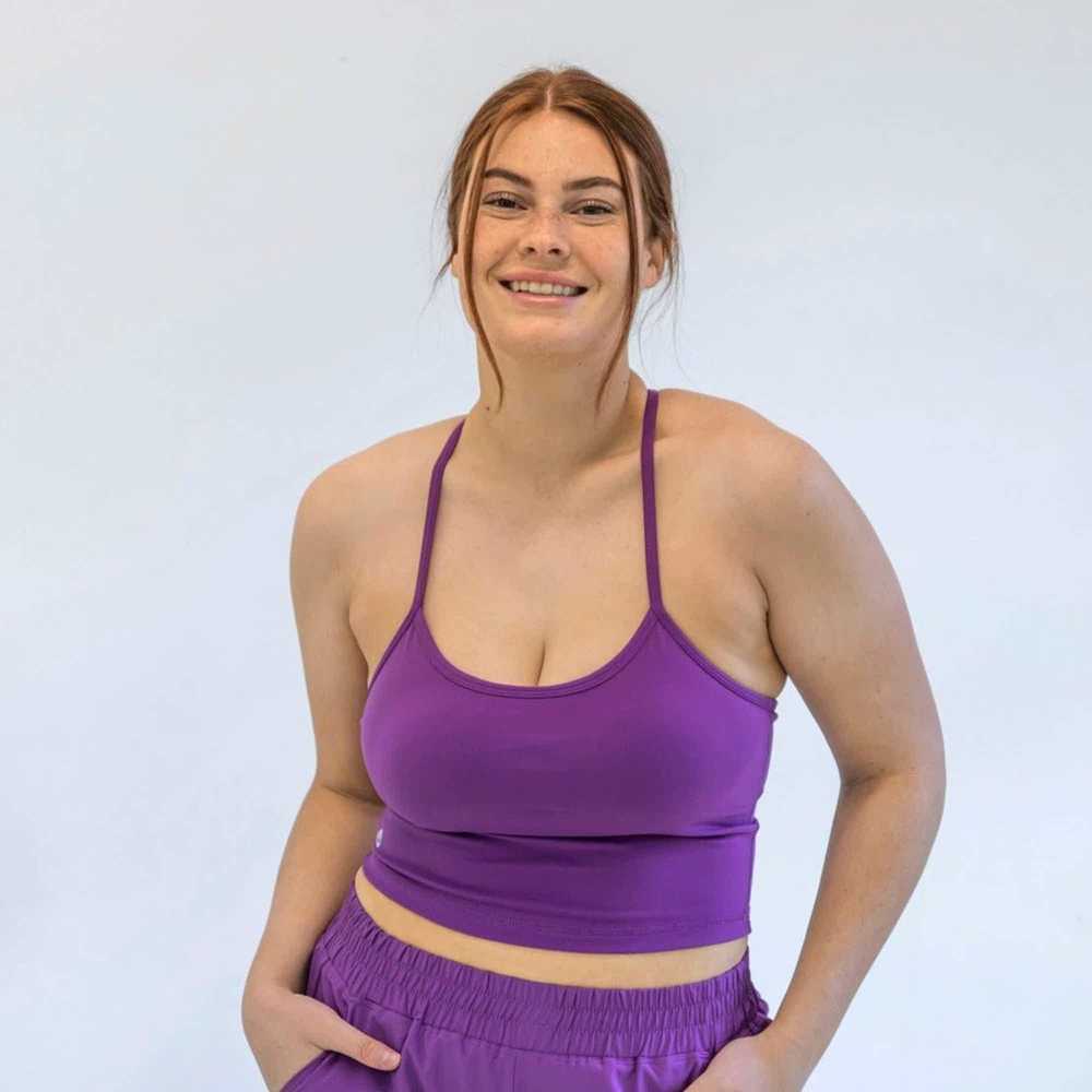 Senita Athletics Ava Crop Top - Berry - image 1